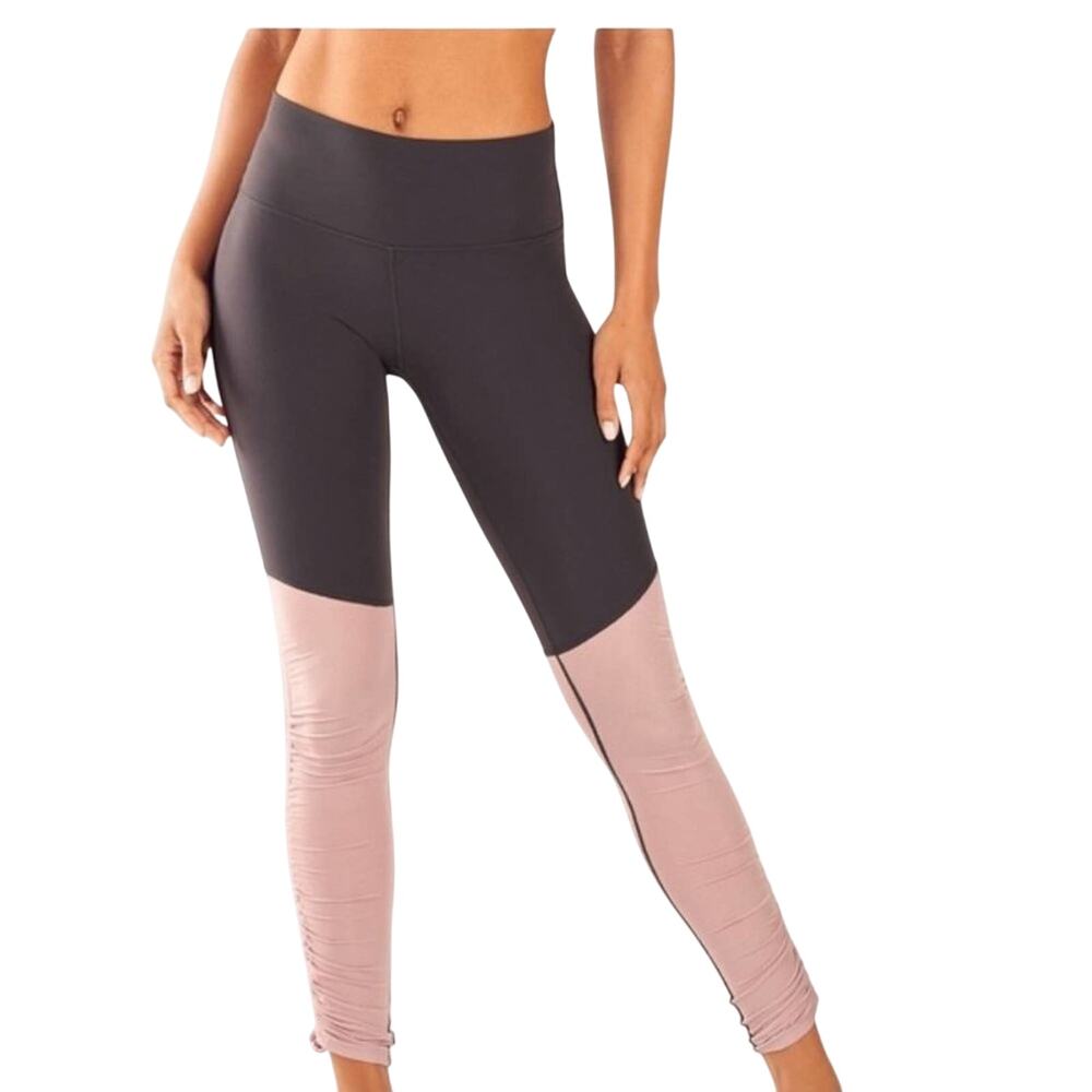 Fabletics Foldover Powerform Colorblock Leggings M - image 1